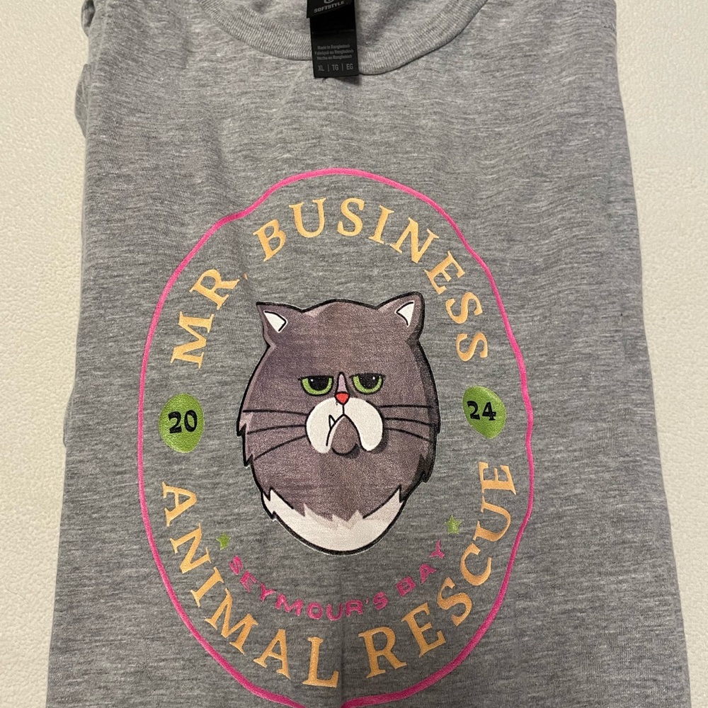 Gildan Gray Mr. Business Animal Rescue T-Shirt